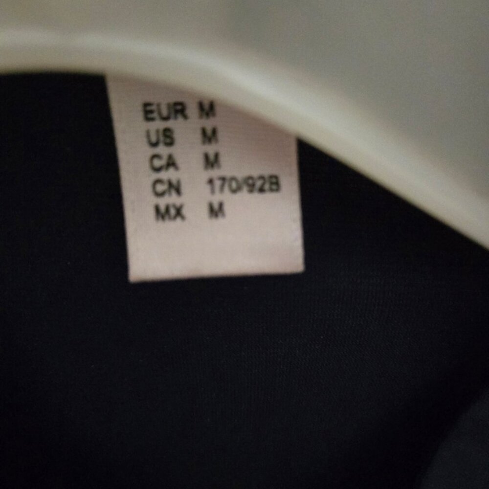 Navy Blue Ruffle Front Poets Blouse - Picture 3 of 5